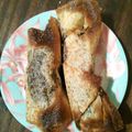 inLondon's cooksnap of when they made 簡単おやつ⋆つぶあん×バナナの焼き春巻き.