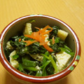 もんしゅしゅ's cooksnap of when they made わさび香る♪小松菜と油揚げのおひたし♡.