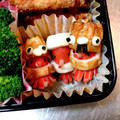 しずくいち's cooksnap of when they made 簡単 キャラ弁 おかず ちくわタコ星人⑦.