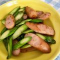 ☆さぶ☆☆'s cooksnap of when they made 超簡単☆アスパラとウインナーの炒め物.