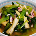 クック64OY6U☆'s cooksnap of when they made 簡単 スルメイカと小松菜と油揚げの煮物.