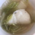 しげくん☆'s cooksnap of when they made 白菜と切り餅だけ！おばあちゃんの煮餅♡.