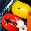 あきっぷりん's cooksnap of when they made ハロウィン☆ピーマンの肉詰めゴースト.