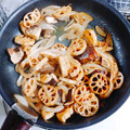 ☆かつもも☆'s cooksnap of when they made ピリ辛♪生椎茸と蓮根のみそ風味炒め物.