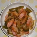 紅茶とチーズケーキ's cooksnap of when they made 簡単！ピーマンとソーセージのケチャ炒め★.