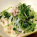 クックV4WJS0☆'s cooksnap of when they made ☆豆苗と春雨のさっぱりサラダ☆.