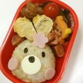 くまやっこ's cooksnap of when they made テディベア♡くまちゃんおにぎり＊キャラ弁.