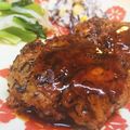 わかさわ家's cooksnap of when they made 簡単！鶏ひき肉の蓮根ひじきハンバーグ.