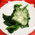 ♪快適一人暮らし♪'s cooksnap of when they made 付け合せにも、ほうれん草のチーズソテー.