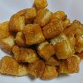 さとまろ3104's cooksnap of when they made 簡単！残った食パンで！キャラメルラスク☆.