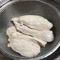★ころんたん★'s cooksnap of when they made しっとり～なささ身のボイル方法。.