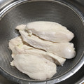 ★ころんたん★'s cooksnap of when they made しっとり～なささ身のボイル方法。.