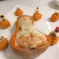 sofami's cooksnap of when they made ハロウィン☆チーズおばけ&ランタンサラダ.