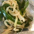 大阪のちゃーちゃん's cooksnap of when they made 【節約】大根の皮とピーマンのコチュジャン.