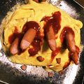 まぁママcook's cooksnap of when they made ハロウィンオムライスヽ(‾д‾;)ノ.