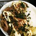 ももも02's cooksnap of when they made 簡単！お好みソース豚丼.