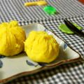 haruku221's cooksnap of when they made レンジで簡単、さつまいもの茶巾絞り.