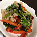 ＊mahchan＊'s cooksnap of when they made 妊娠、授乳中に！小松菜と鶏の胡麻みそ炒め.