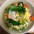 ＊鈴音's cooksnap of when they made ふんわり卵のカニカマ 青梗菜の簡単スープ.