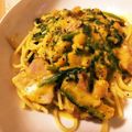 クック6HN6DI☆'s cooksnap of when they made ほうれん草とベーコンのクリームパスタ.