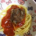 RUKA37's cooksnap of when they made 食べ応えあり！ミートボールパスタ.