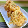 はらぺこしろうさぎ's cooksnap of when they made 野菜とカニカマのかき揚げ♡.