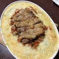 オルンちゃん's cooksnap of when they made リメイク！余ったお好み焼き生地でグラタン.