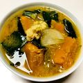 azbjbn's cooksnap of when they made 風邪予防＊生姜とかぼちゃのお味噌汁.