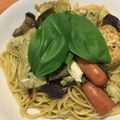 クックA6Z0Y1☆'s cooksnap of when they made バジル豆腐和えパスタ.