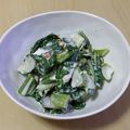 ssshihoko's cooksnap of when they made 栄養豊富！ツルムラサキの麺つゆマヨ和え.