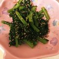 クックVID070☆'s cooksnap of when they made プラス1品に◉春菊の胡麻和え.