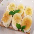 ※Kei's cooksnap of when they made メープルクリームチーズのバナナトースト.