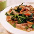 fu♪♪'s cooksnap of when they made 豚肉とほうれん草のバター醤油炒め.