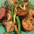 中華街's cooksnap of when they made 鶏肉とさつま芋のカレーオイスター炒め.