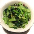 毎日飲み過ぎ母さん's cooksnap of when they made 小松菜の塩昆布おかか和え.