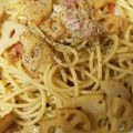 あじぽんぬ☆'s cooksnap of when they made ベーコンとレンコンのスパゲティ.