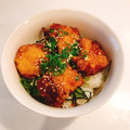 *けいこっこ*'s cooksnap of when they made 唐揚げとりめし丼.
