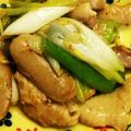 としおやじ's cooksnap of when they made 長ネギと鶏肉の塩炒め☆+鶏皮カリカリ.