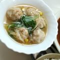 賢くんママ's cooksnap of when they made シュウマイと白菜の中華風スープ.