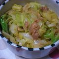 どんころ's cooksnap of when they made キャベツとシーチキンの炒め物☆.