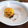 けーこころん's cooksnap of when they made かぼちゃのハロウィン茶巾(離乳食 後期).