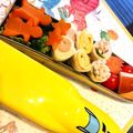 clarita's cooksnap of when they made 簡単＊可愛い＊ロールサンドウィッチ弁当②.