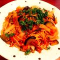 おきょうねえ's cooksnap of when they made バジルとトマトの焼きそば.
