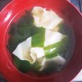 クッキングホチョ's cooksnap of when they made 焼売の皮でワンタンスープ.