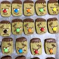 pime pime's cooksnap of when they made ハロウィンデコ★フランケン抹茶クッキー。.