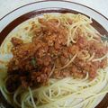 LANAROY's cooksnap of when they made 手作りミートソース.