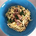 みらいロンママ's cooksnap of when they made 混ぜるだけ！さば缶の塩昆布パスタ.