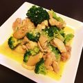 bowwow's cooksnap of when they made 鶏とブロッコリーの味噌マヨ炒め.