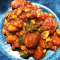 クックXJQYNL☆'s cooksnap of when they made ジョンソンヴィルと節分豆のチリコンカン.