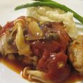 rey*'s cooksnap of when they made 鶏肉とキノコのトマト煮込み.
